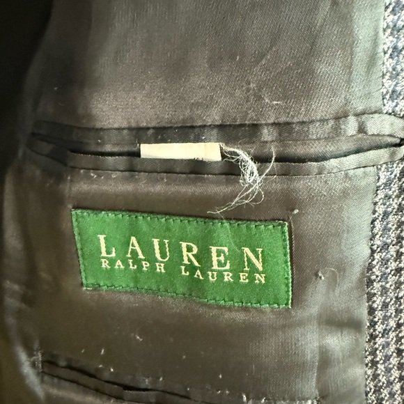 Ralph Lauren Charcoal Houndstooth Blazer - Picture 2 of 4